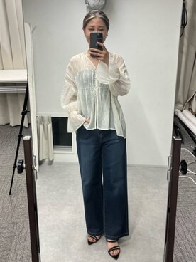 「mio notis（ミオノティス）のアイテム（サンダル）」を使った、chiiさん（レディース・162cm）の春コーディネート