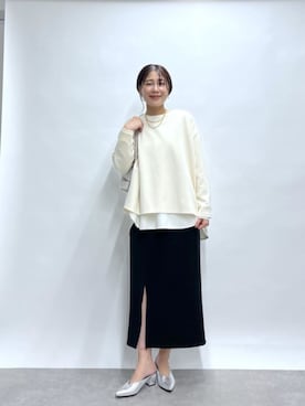 「きれいめコーディネート」｜chiiさん（レディース・162cm）の冬コーディネート