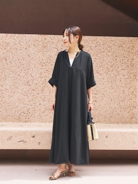 「EVOL（イーボル）のアイテム」を使った、chiiさん（レディース・162cm）の夏コーディネート
