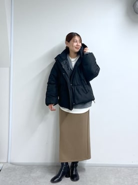 「大人可愛い、冬」｜「アイテム（ジャケット/アウター）」を使った、chiiさん（レディース・162cm）の冬コーディネート