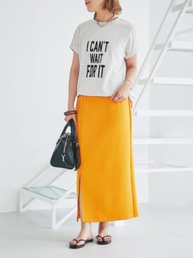 「cache cache（カシュ カシュ）のアイテム（ボストンバッグ）」を使った、chiiさん（レディース・162cm）の夏コーディネート