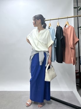 「大人カジュアルコーデ」｜「アイテム（パーカー）」を使った、chiiさん（レディース・162cm）の春コーディネート