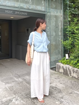 「EVOL（イーボル）のアイテム」を使った、chiiさん（骨格ウェーブ・レディース・162cm）の夏コーディネート