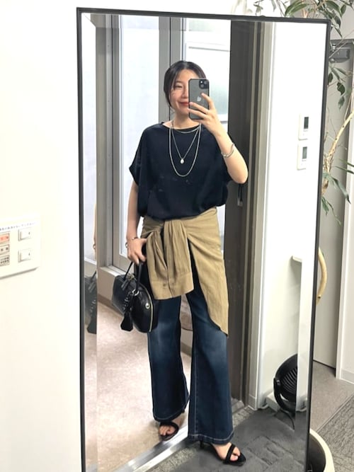 3サイズ展開》リラックスセミワイドデニム（デニムパンツ）｜un
