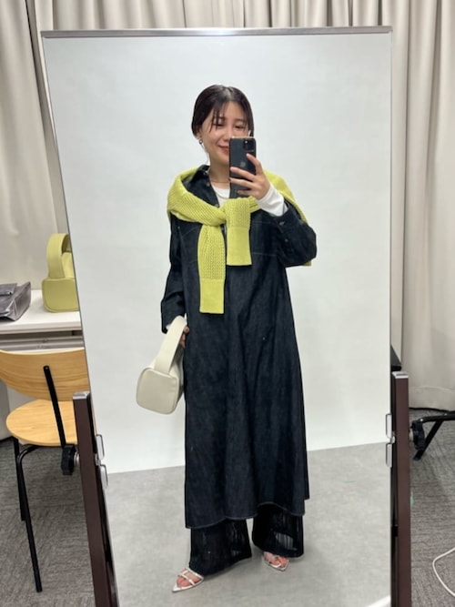 セール】《着るだけで大人カジュアル》デニムシャツワンピース