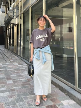 「EVOL（イーボル）のアイテム」を使った、chiiさん（骨格ウェーブ・レディース・162cm）の夏コーディネート