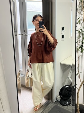 「EVOL（イーボル）のアイテム」を使った、chiiさん（レディース・162cm）の夏コーディネート