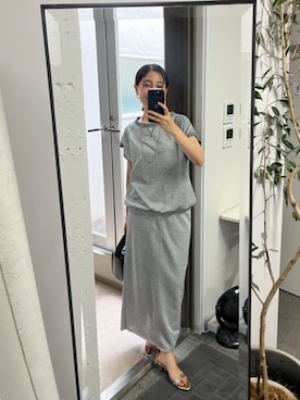「EVOL（イーボル）のアイテム」を使った、chiiさん（レディース・162cm）の夏コーディネート