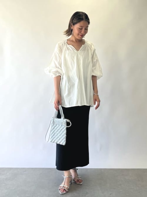 セール】《全骨格着痩せ》ニットナロースカート（スカート）｜un dix