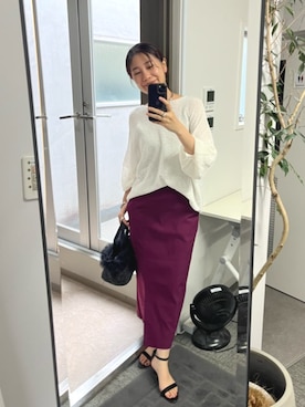 「EVOL（イーボル）のアイテム」を使った、chiiさん（骨格ウェーブ・レディース・162cm）の夏コーディネート
