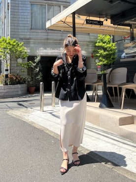 「mio notis（ミオノティス）のアイテム（サンダル）」を使った、chiiさん（レディース・162cm）の春コーディネート