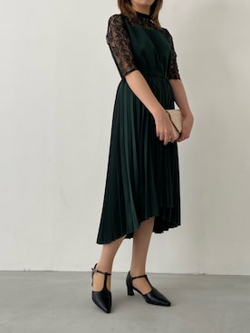 「アイテム（パンプス）」を使った、りんさん（レディース・157cm）の冬コーディネート