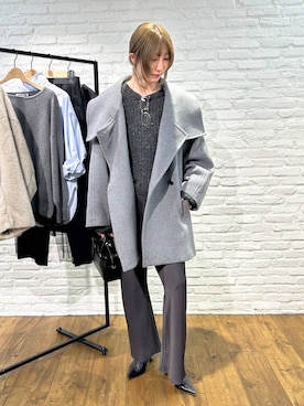「アイテム（ピーコート）」を使った、bl_chiiさん（レディース・170cm）の秋コーディネート