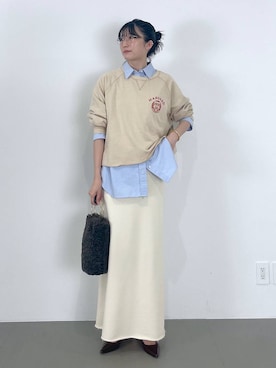 「BABYLONE（バビロン）のアイテム（スカート）」を使った、bl_chiiさん（レディース・170cm）の秋コーディネート