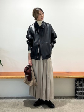 「BABYLONE（バビロン）のアイテム（スカート）」を使った、bl_chiiさん（レディース・170cm）の秋コーディネート