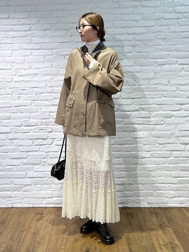 「MOHI（モヒ）のアイテム（ブーツ）」を使った、bl_chiiさん（レディース・170cm）の秋コーディネート