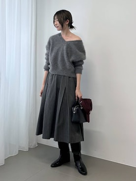 「アイテム（ボストンバッグ）」を使った、bl_chiiさん（レディース・170cm）の秋コーディネート