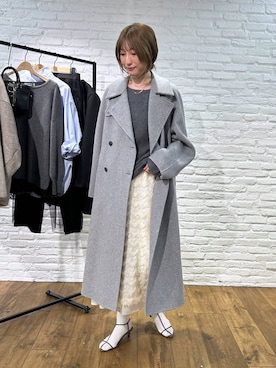 「アイテム（ステンカラーコート）」を使った、bl_chiiさん（レディース・170cm）の秋コーディネート