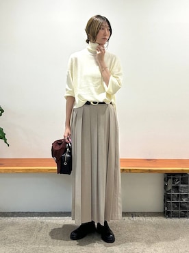 「BABYLONE（バビロン）のアイテム（スカート）」を使った、bl_chiiさん（レディース・170cm）の秋コーディネート