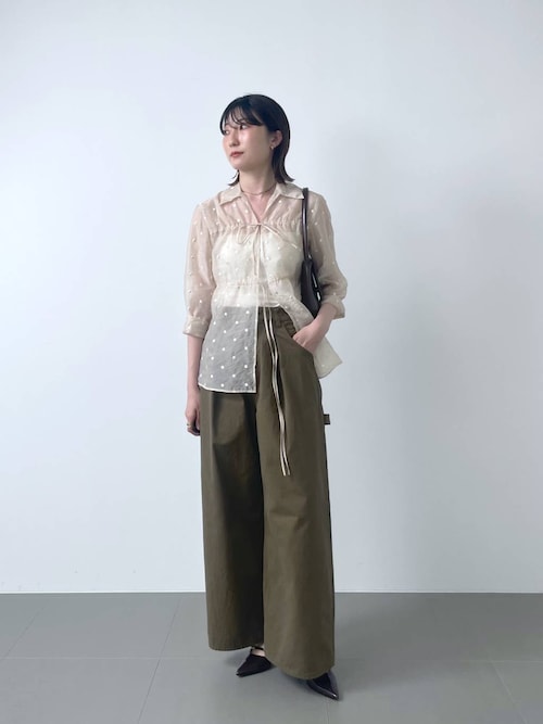 JOSEMOON/ジョゼムーン】SHORTS ROMPERS/シャツロンパース