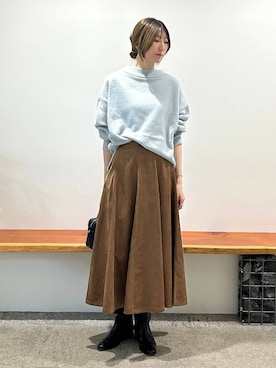 「アイテム（ボストンバッグ）」を使った、bl_chiiさん（レディース・170cm）の秋コーディネート