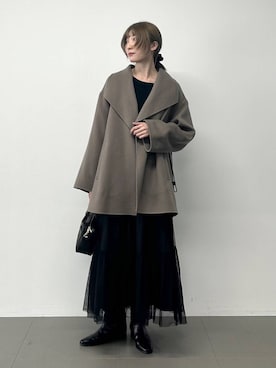 「アイテム（ボストンバッグ）」を使った、bl_chiiさん（レディース・170cm）の冬コーディネート