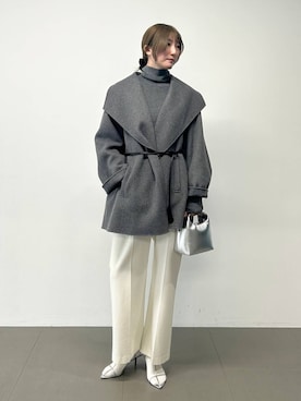 「アイテム（ピーコート）」を使った、bl_chiiさん（レディース・170cm）の秋コーディネート