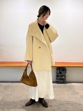 「アイテム（ピーコート）」を使った、bl_chiiさん（レディース・170cm）の秋コーディネート