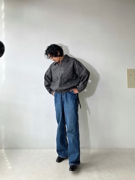 「AS KNOW AS plus（アズノゥアズプラス）のアイテム（ブルゾン）」を使った、kunioudagawaさん（メンズ・170cm）の秋コーディネート