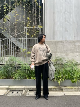 「AS KNOW AS plus（アズノゥアズプラス）のアイテム（ブルゾン）」を使った、kunioudagawaさん（メンズ・170cm）の秋コーディネート