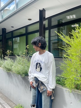「AS KNOW AS plus（アズノゥアズプラス）のアイテム」を使った、kunioudagawaさん（メンズ・170cm）の夏コーディネート