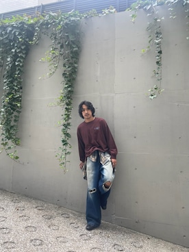 「AS KNOW AS plus（アズノゥアズプラス）のアイテム」を使った、kunioudagawaさん（メンズ・170cm）の秋コーディネート