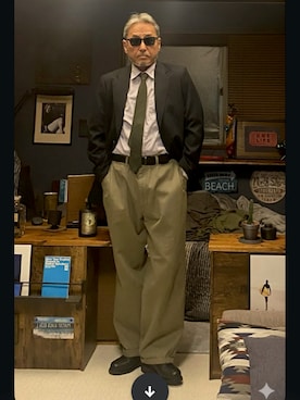 「アイテム（その他シューズ）」を使った、markyさん（メンズ・175cm）の秋コーディネート