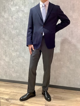 「会社員」｜TOKYO SHIRTS 新横浜キュービックプラザ店さん（メンズ・175cm）の冬コーディネート