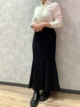 TOKYO SHIRTS 新横浜キュービックプラザ店さん（レディース・152cm）の冬コーディネート
