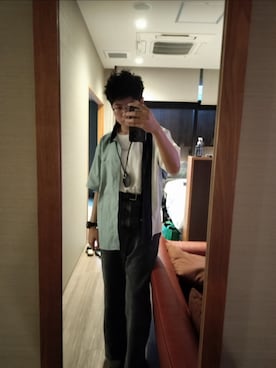 「PLUS ONE（プラスワン）のアイテム」を使った、けてるさん（メンズ・175cm）の春コーディネート
