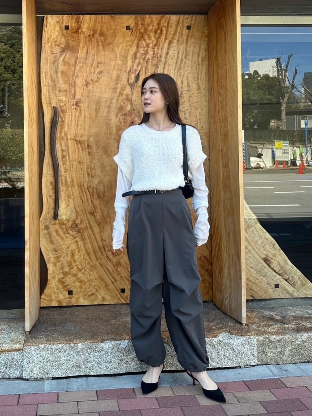 CE'E_SE'E（シーシー）の「Vネックスラブニットベスト（ベスト