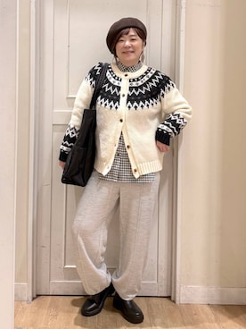 「アイテム（帽子）」を使った、さかもってぃさん（レディース・163cm・40代）の秋コーディネート