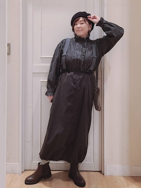 「アイテム（ワンピース/ドレス）」を使った、さかもってぃさん（レディース・164cm・40代）の秋コーディネート