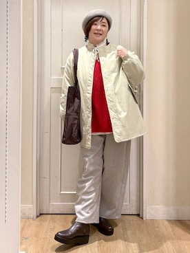 「studio CLIP（スタディオクリップ）のアイテム」を使った、さかもってぃさん（レディース・163cm）の冬コーディネート