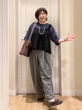 さかもってぃさん（レディース・163cm・40代）の秋コーディネート