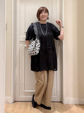 「アイテム（パンプス）」を使った、さかもってぃさん（レディース・163cm・40代）の夏コーディネート