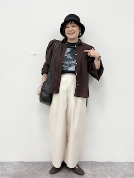 「アイテム（パンプス）」を使った、さかもってぃさん（レディース・163cm・40代）の夏コーディネート
