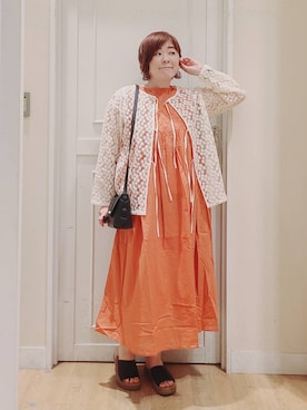 「アイテム（ワンピース/ドレス）」を使った、さかもってぃさん（レディース・164cm・40代）の夏コーディネート