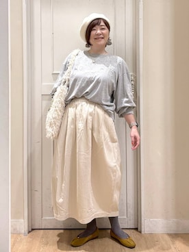 「アイテム（その他トップス）」を使った、さかもってぃさん（レディース・163cm・40代）の秋コーディネート