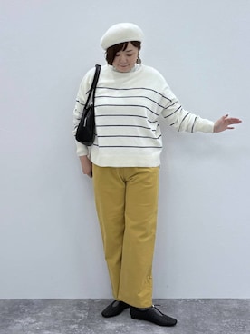 「アイテム（パンプス）」を使った、さかもってぃさん（レディース・163cm・40代）の秋コーディネート