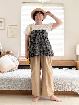 「studio CLIP（スタディオクリップ）のアイテム」を使った、さかもってぃさん（レディース・163cm）の夏コーディネート