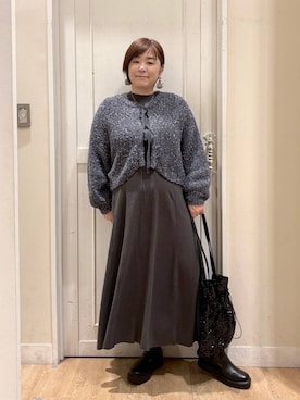 「アイテム（ワンピース/ドレス）」を使った、さかもってぃさん（レディース・163cm・40代）の冬コーディネート