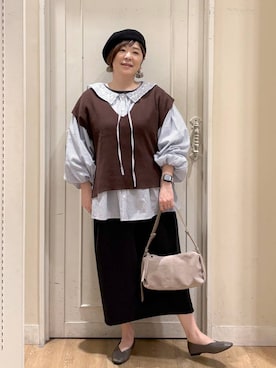 さかもってぃさん（レディース・163cm）の春コーディネート
