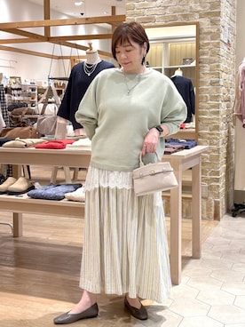 さかもってぃさん（レディース・163cm）の春コーディネート